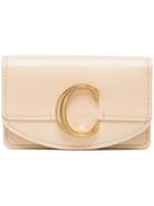 Chloé C-embellished Wallet - Neutrals