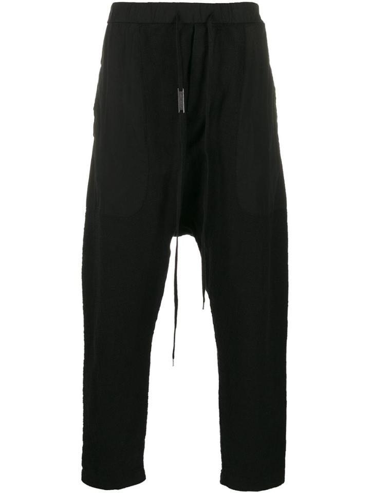 Army Of Me Drop-crotch Track Pants - Black