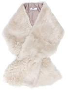 Desa 1972 Long Fur Stole - Nude & Neutrals