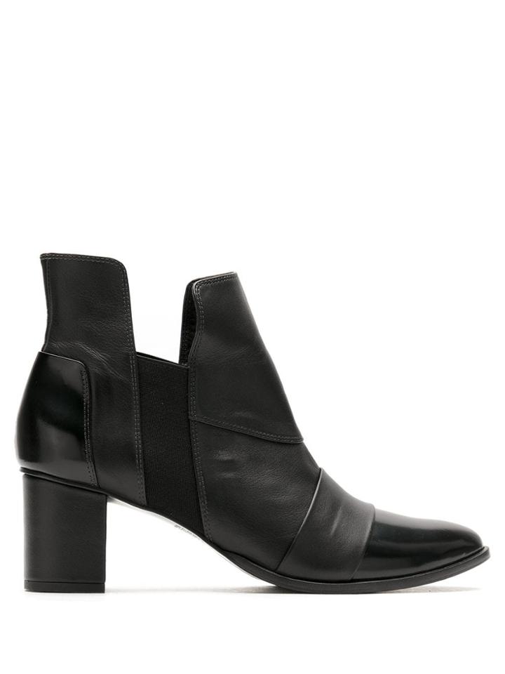 Gloria Coelho Panelled Mid Calf Boots - Black