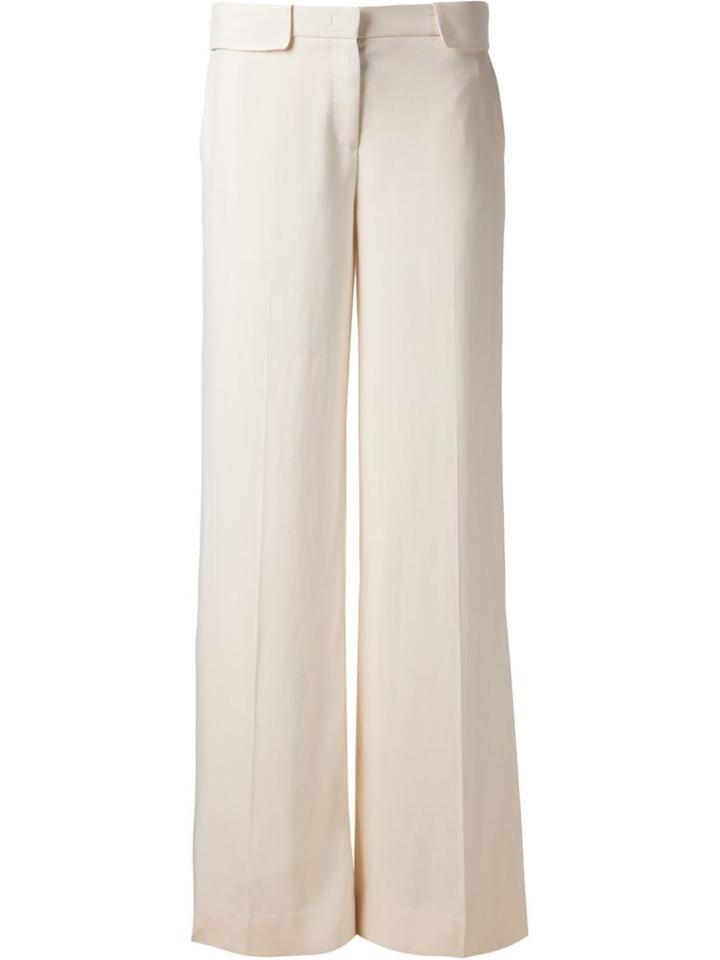 The Row Wide Leg Trousers, Women's, Size: 4, White, Viscose/silk