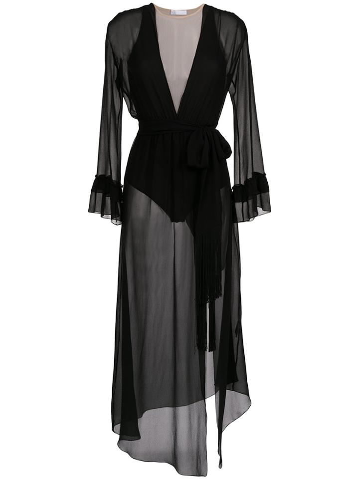 Nk Sheer Silk Dress - Black
