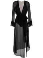 Nk Sheer Silk Dress - Black