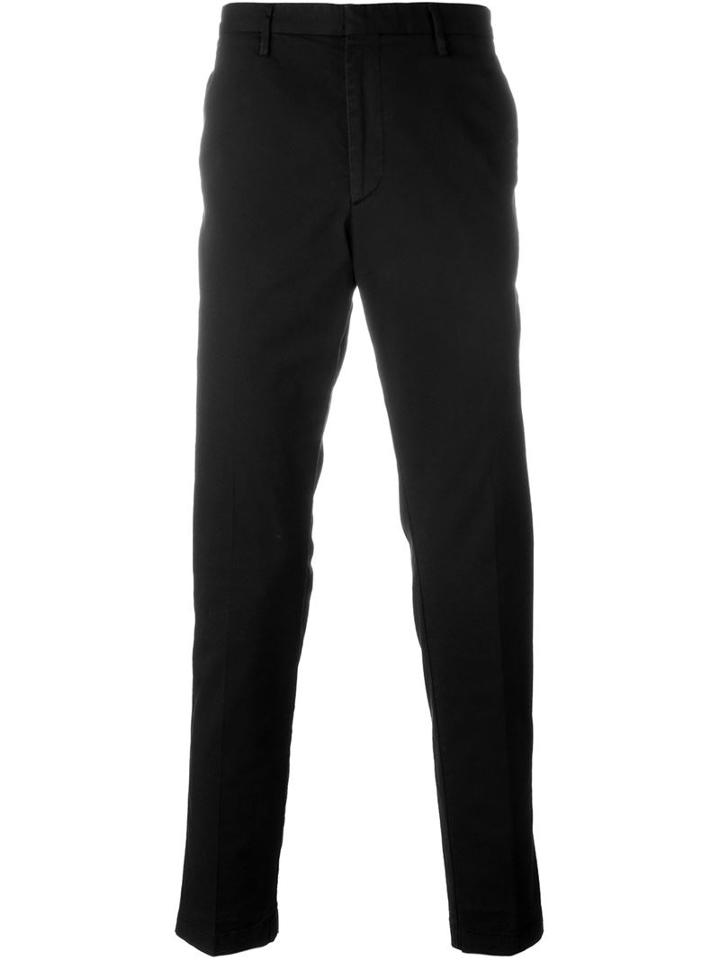 Boss Hugo Boss Tailored Trousers, Men's, Size: 50, Black, Cotton/spandex/elastane