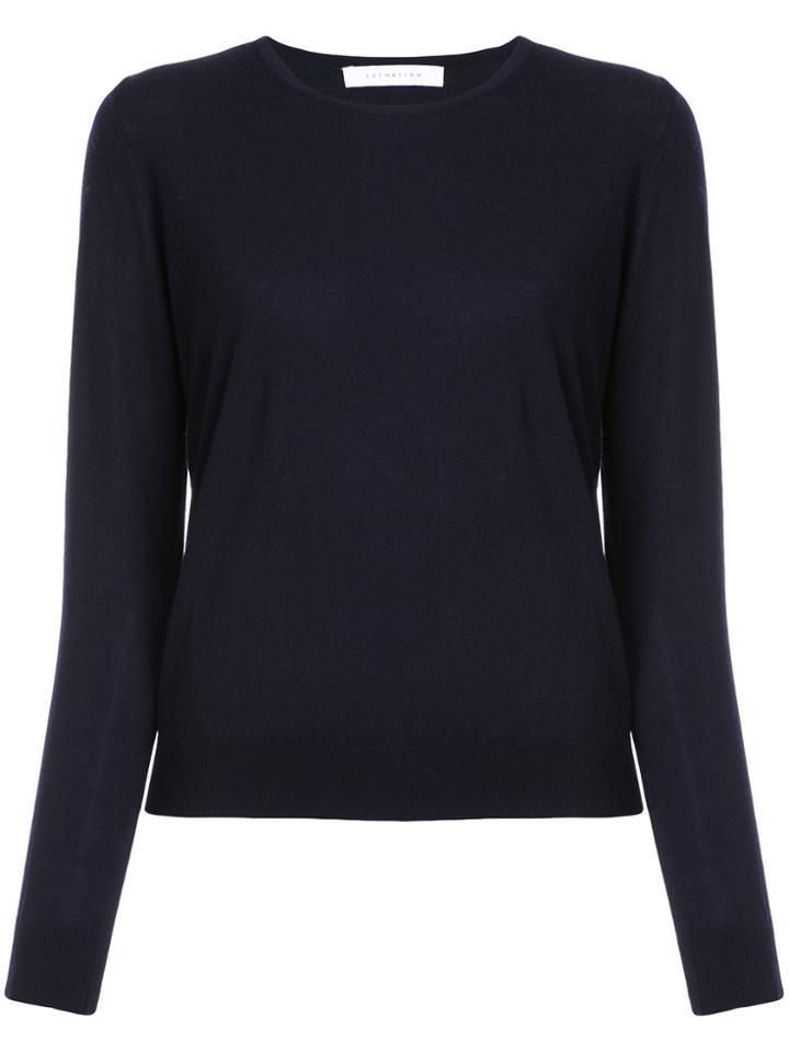 Estnation Crew Neck Jumper - Blue