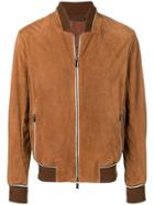 Ermenegildo Zegna Zipped Bomber Jacket - Brown