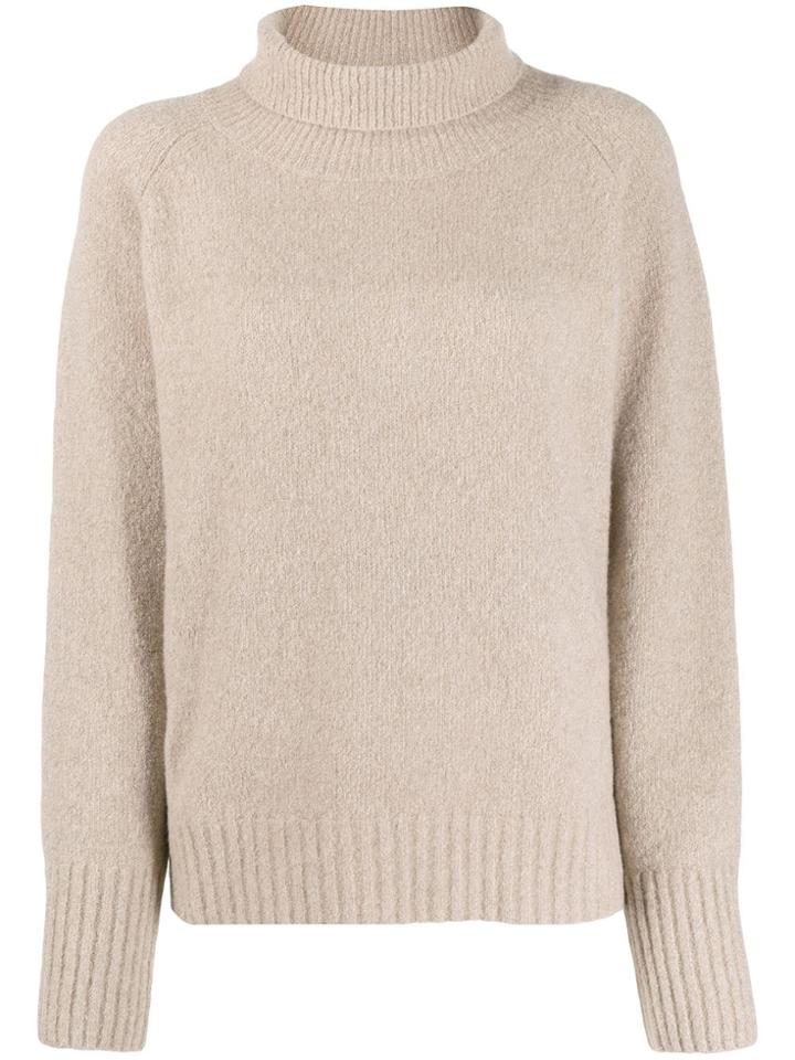 Nili Lotan Roll Neck Knitted Jumper - Brown