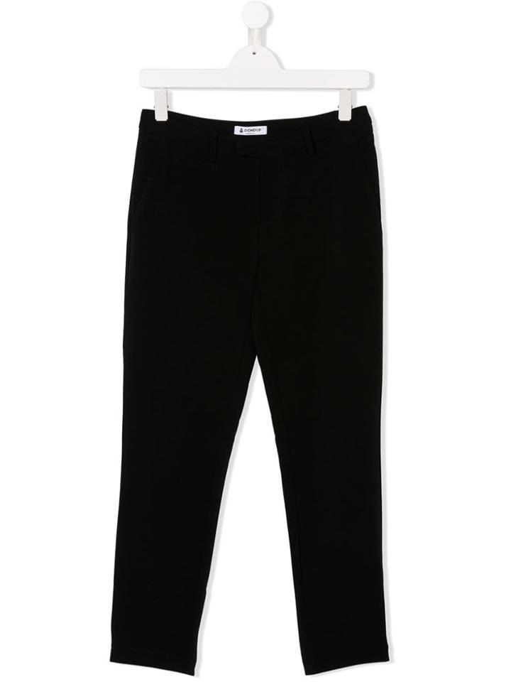 Dondup Kids Teen Tailored Slim Trousers - Black