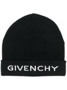 Givenchy Logo Beanie Hat - Black