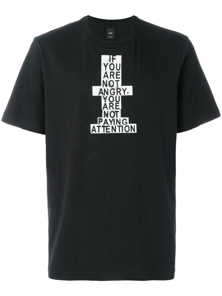 Oamc Quote T-shirt - Black