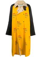 Off-white Industrial Oversized Trench Coat - Yellow