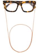 Stella Mccartney Eyewear Falabella Oversized Glasses - Brown