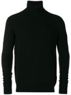 Roberto Collina Roll-neck Fitted Sweater - Black