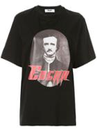Msgm Edgar Allen Poe-print T-shirt - Black