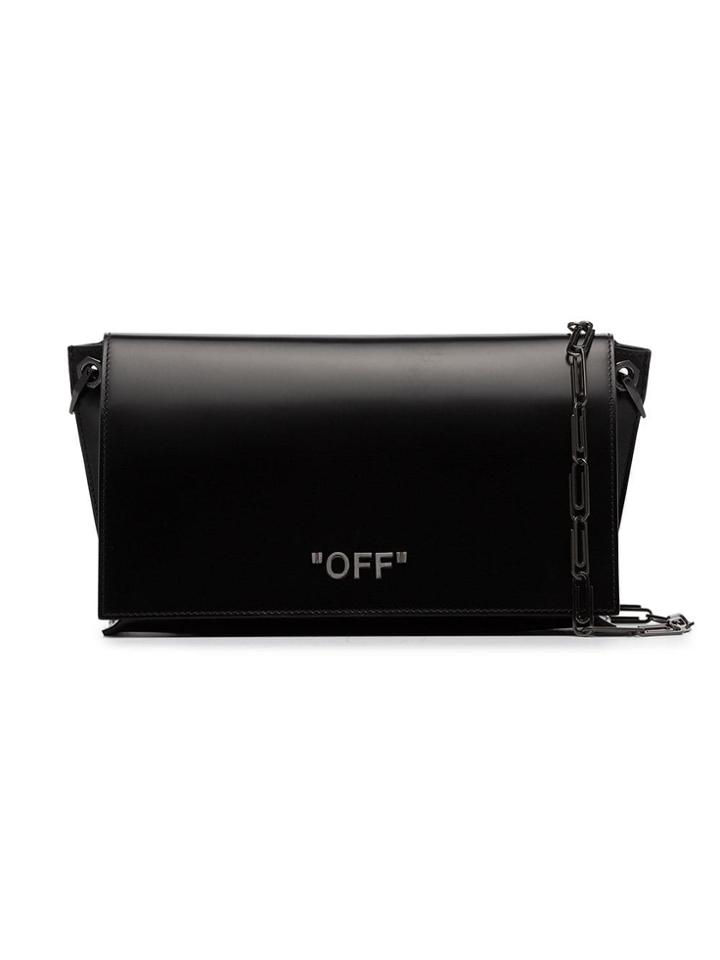 Off-white 'ofwht Off Lthr Shdr Pin Strp' - Black