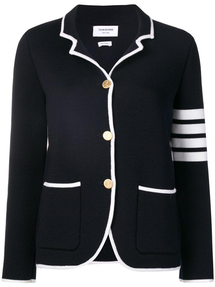 Thom Browne 4-bar Double-face Sport Coat - Blue