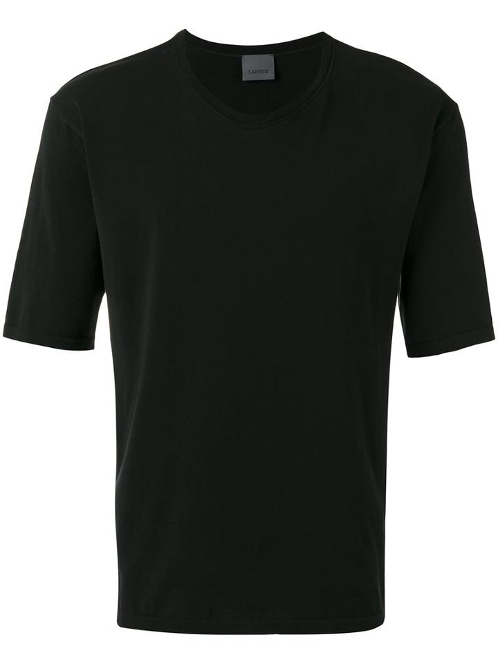 Laneus Classic T-shirt, Men's, Size: Large, Black, Cotton