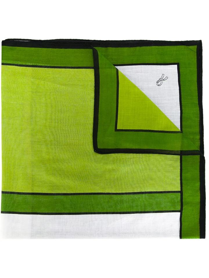 Roberta Di Camerino Vintage Square Print Scarf, Adult Unisex, Green