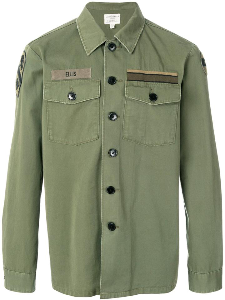 Kent & Curwen Flap Pocket Military Jacket - Green