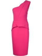 Roland Mouret Asymmetric Peplum Dress