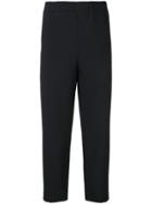 Oamc Dropped Crotch Cropped Trousers - Blue