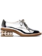 Nicholas Kirkwood Silver Casati Pearl 35 Derby Shoes - Metallic