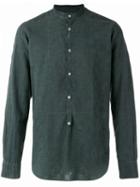 Massimo Alba - Band Collar Shirt - Men - Cotton - M, Green, Cotton