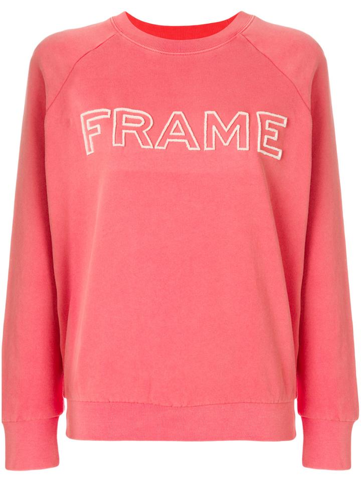 Frame Denim Logo Sweatshirt - Red