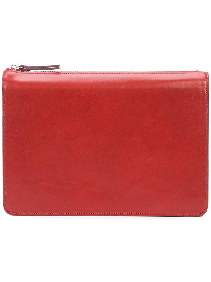 Maison Margiela Zipped Clutch Bag - Red