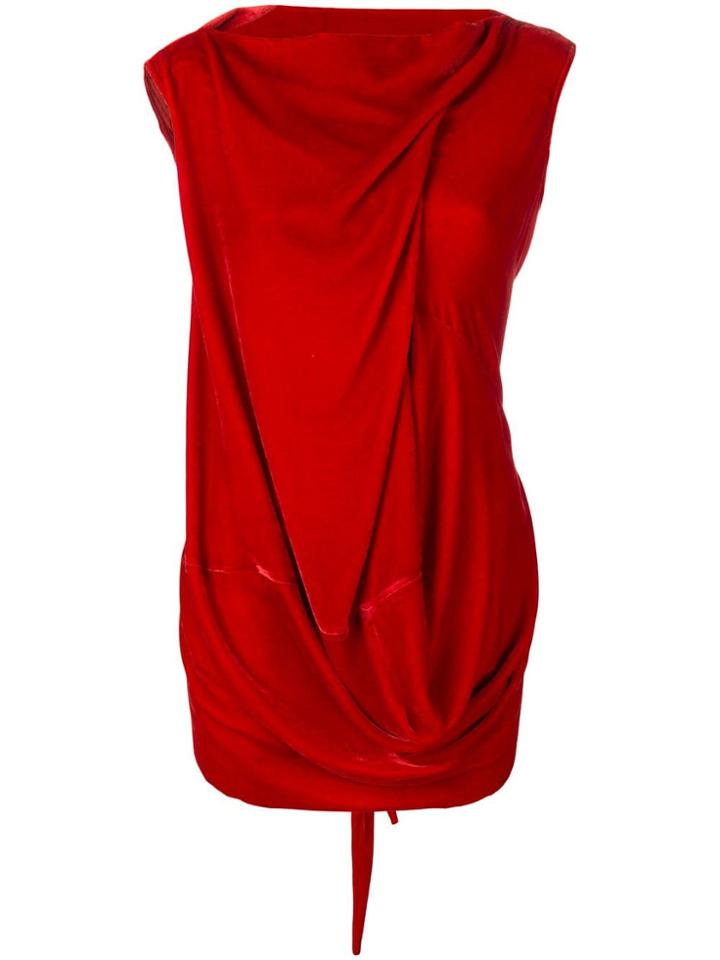 Rick Owens Draped Top - Orange