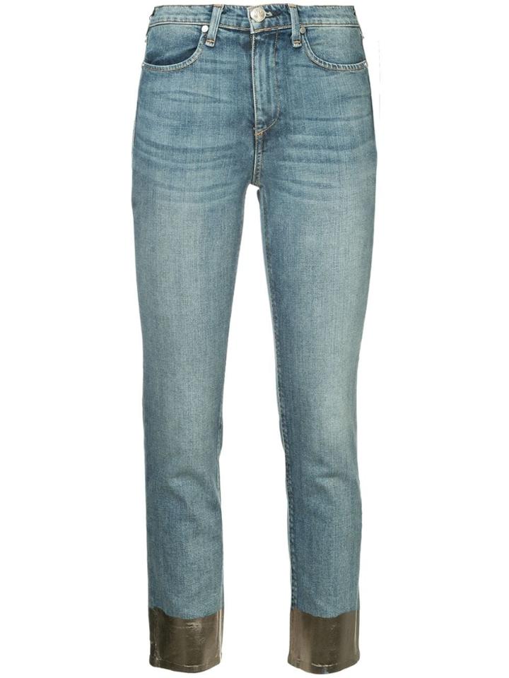 Rag & Bone /jean Contrast Cuff Slim Jeans - Blue