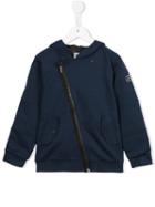 Karl Lagerfeld Kids Asymmetric Zip Fastening Hoodie, Boy's, Size: 6 Yrs, Blue