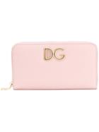 Dolce & Gabbana Continental Zip Around Wallet - Pink & Purple