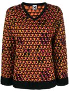 M Missoni V-neck Loose Sweater - Metallic