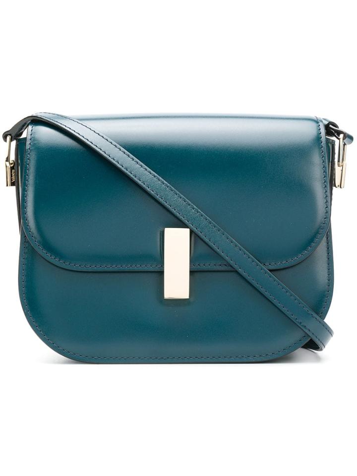 Valextra Inside Cross Shoulder Bag - Green