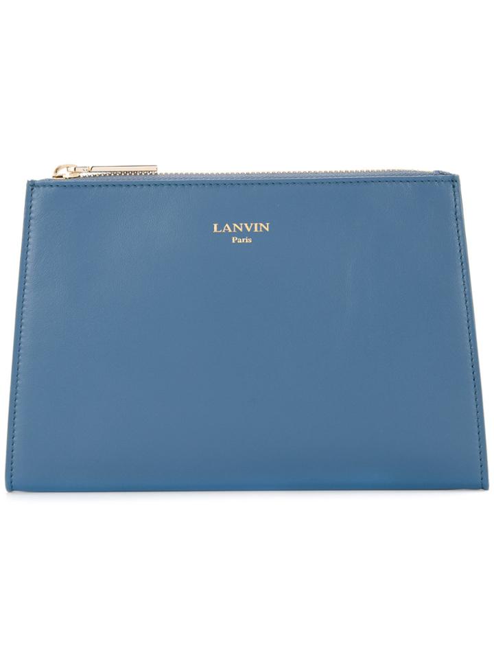 Lanvin Trapeze Clutch - Blue