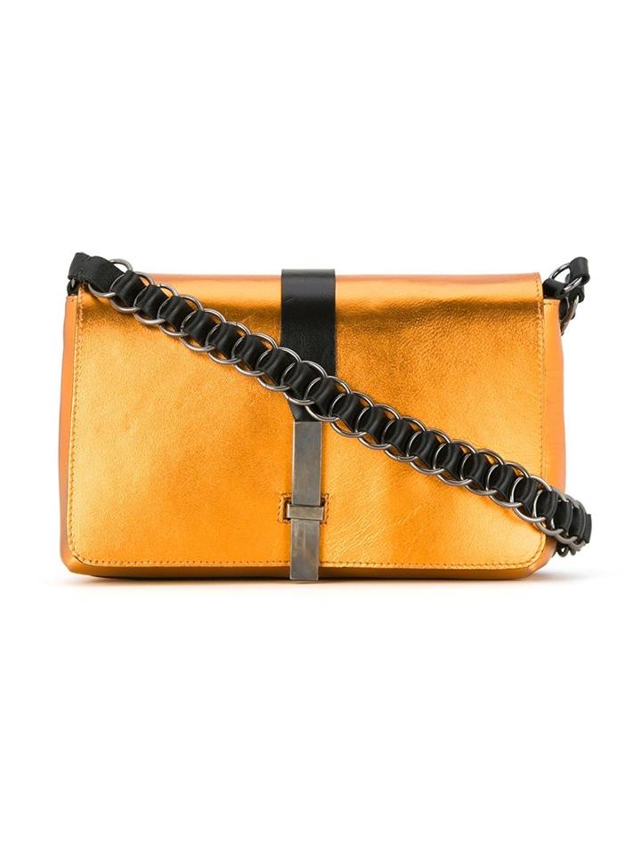 Reinaldo Lourenço Metallic Crossbody Bag
