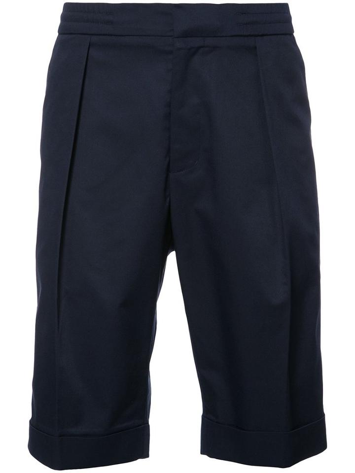 Keum Band Detail Waist Shorts, Men's, Size: Xl, Blue, Polyester/spandex/elastane/rayon