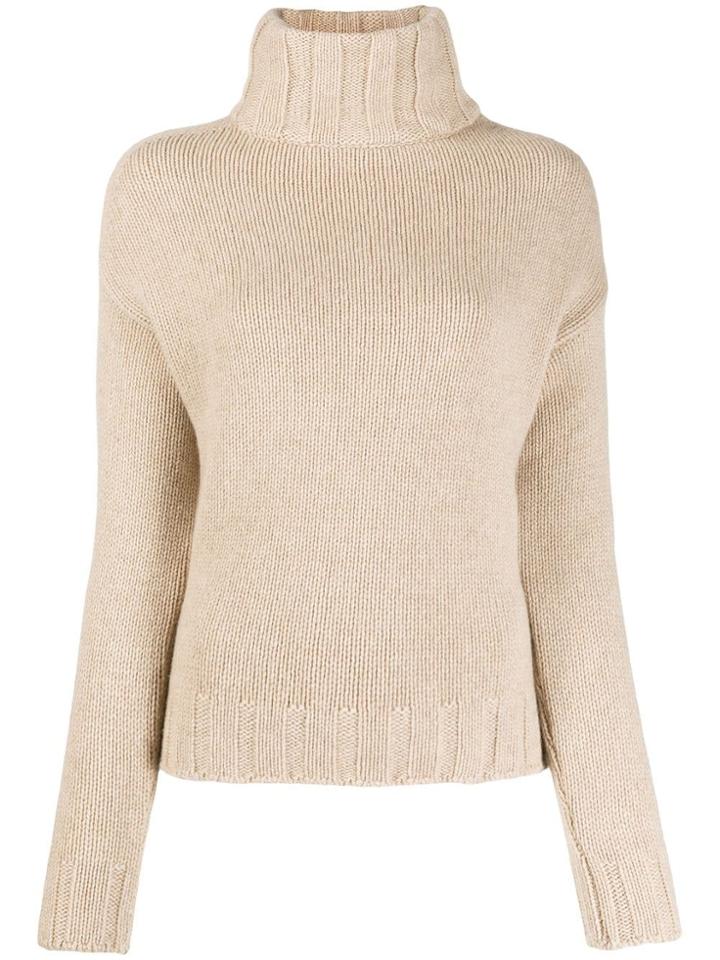Aragona Turtleneck Knit Jumper - Neutrals