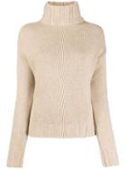 Aragona Turtleneck Knit Jumper - Neutrals