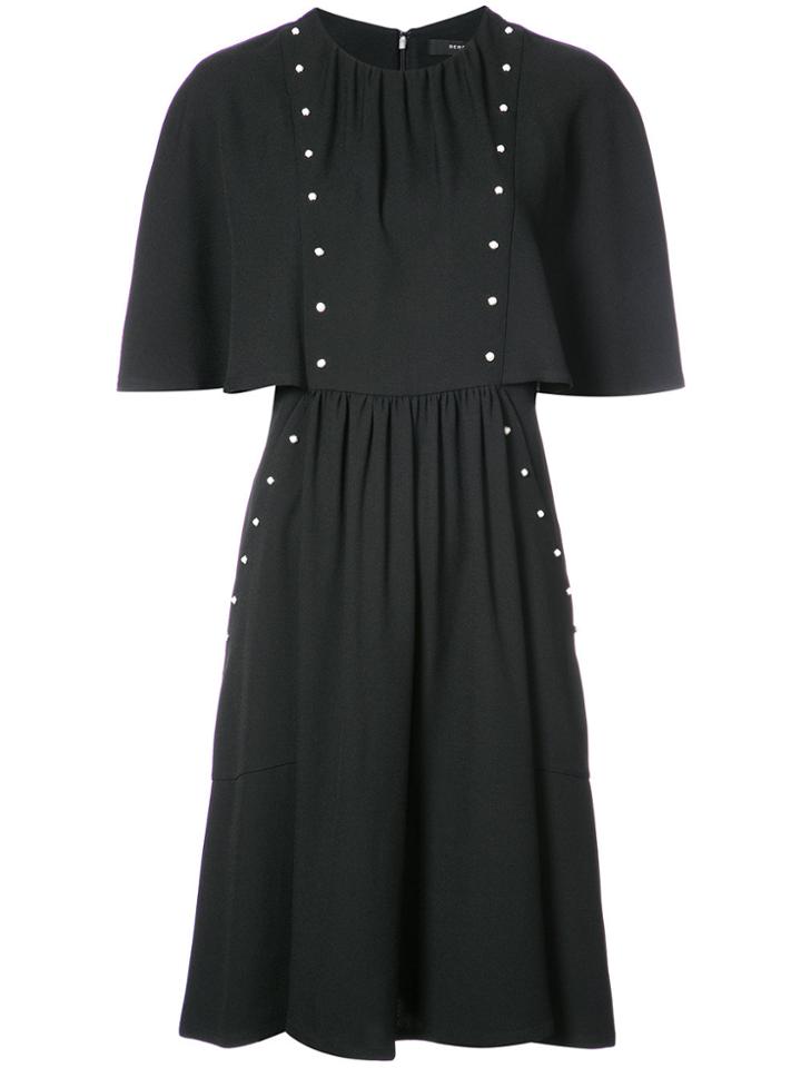 Derek Lam Caplet Dress With Stud Detail - Black
