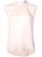 Veronica Beard Bow Collar Blouse - Pink