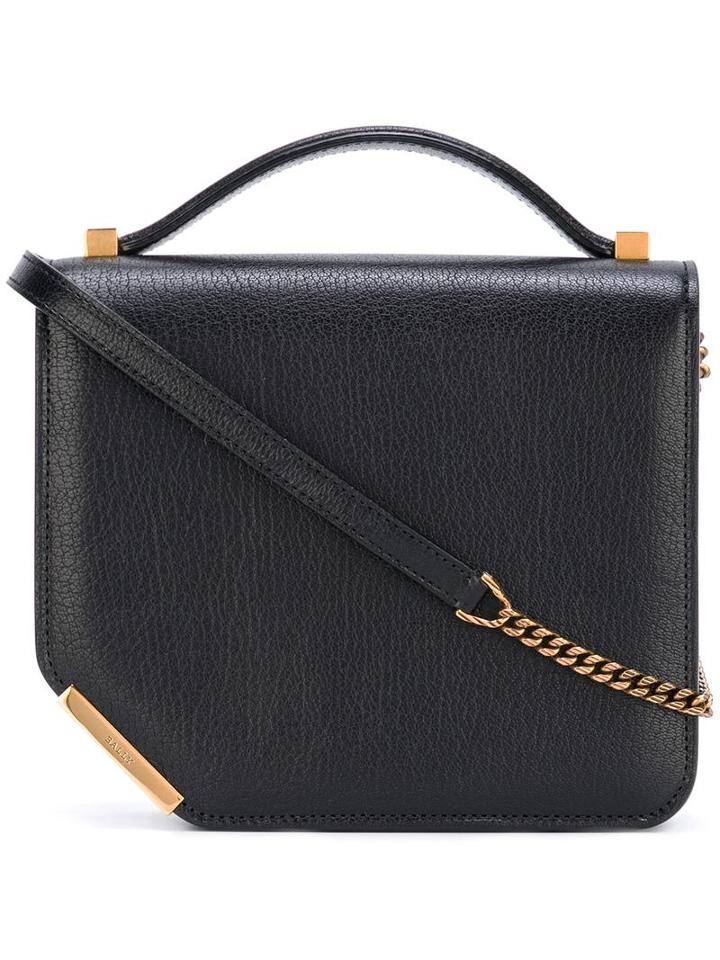 Bally Small Square Crossbody Bag, Women's, Black, Calf Leather/metal (other)
