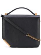 Bally Small Square Crossbody Bag, Women's, Black, Calf Leather/metal (other)