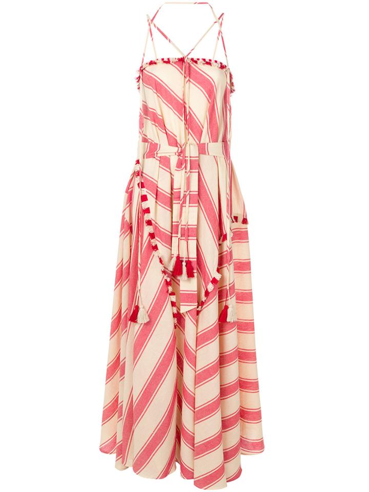 Dodo Bar Or Striped Dress - Red