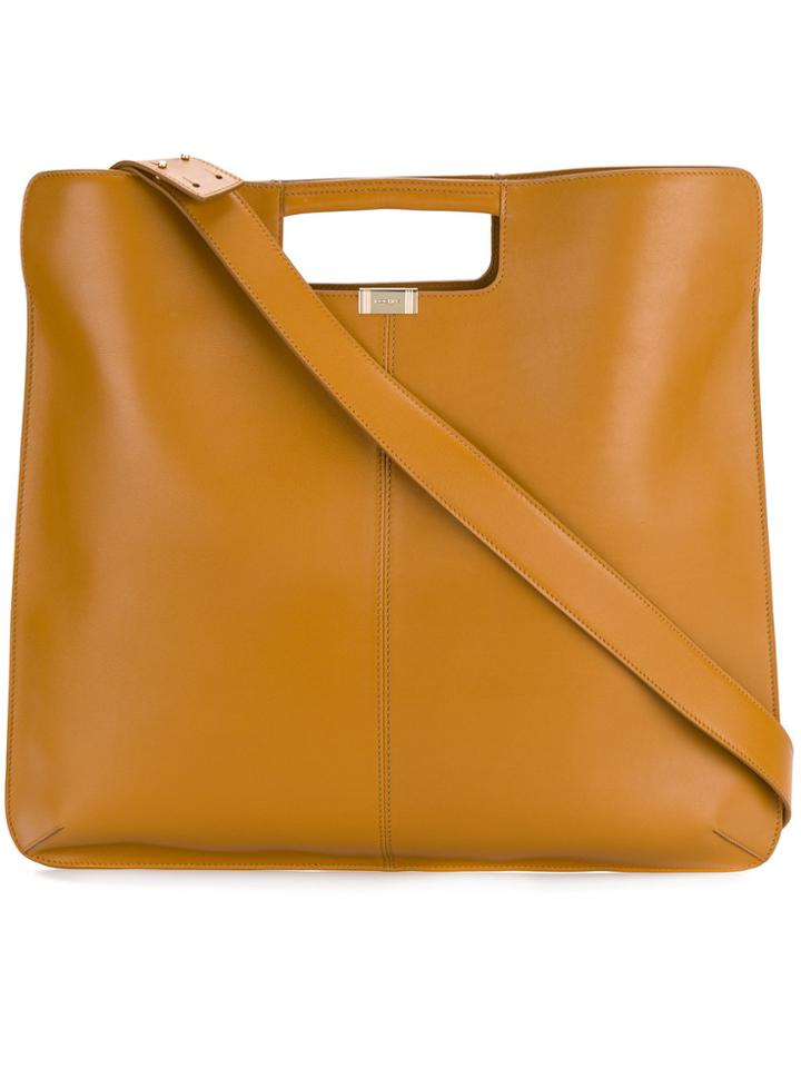 Rochas Cut-out Handle Tote - Brown