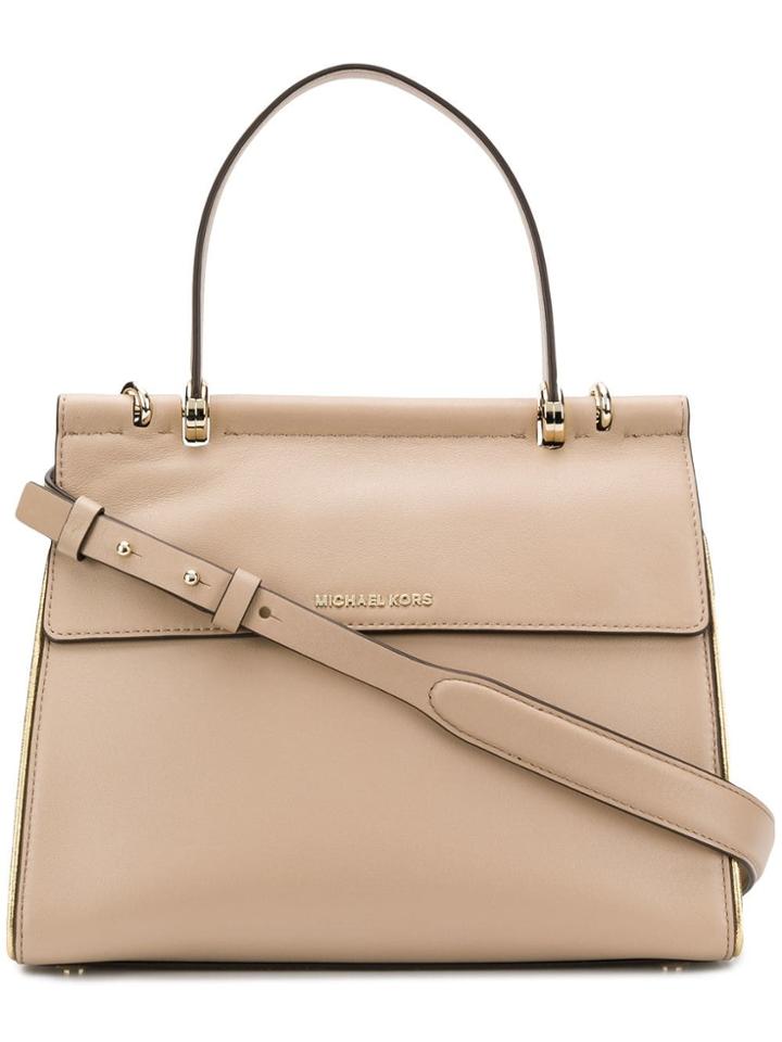 Michael Michael Kors Medium Jasmine Satchel - Neutrals