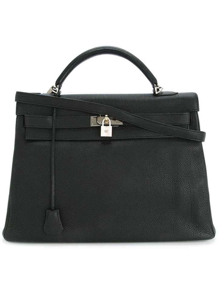 Hermès Pre-owned Kelly 40 Two-way Handbag - Black