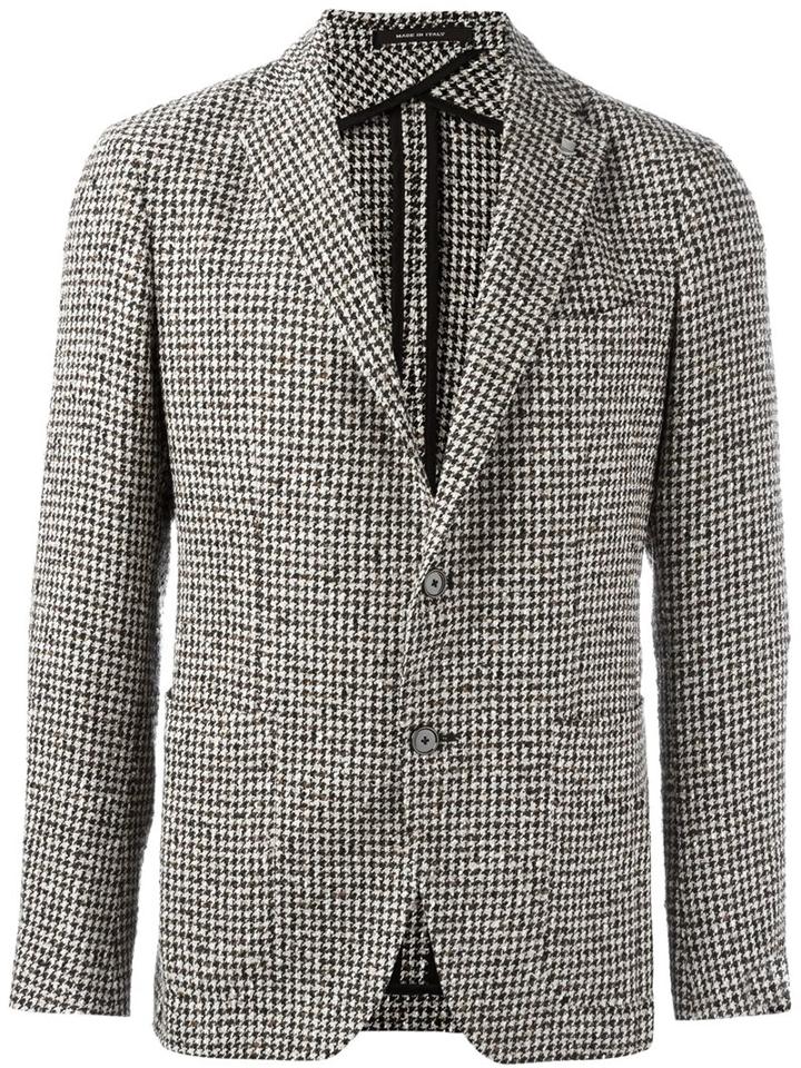Tagliatore Houndstooth Woven Blazer