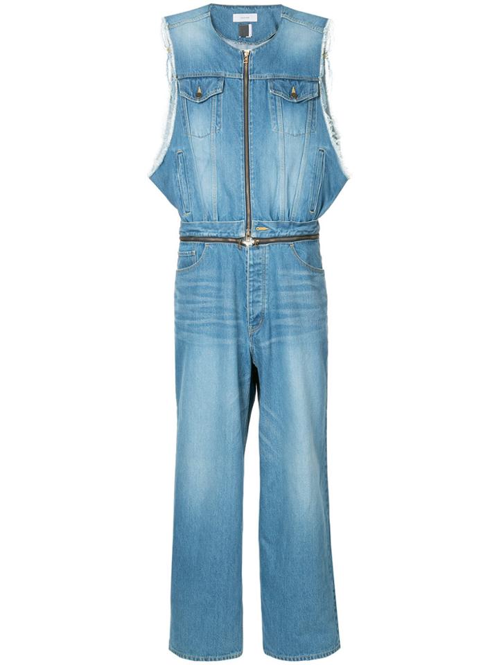 Facetasm Denim Jumpsuit - Blue
